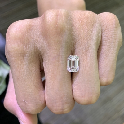 ซื้อ 3.52CT พระเพชรตัดสีมุก ปลูกในห้องปฏิบัติการ VVS2 ความชัดเจน E สี online manufacture