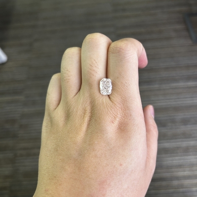 ซื้อ 3.15CT VS1 H คูชั่นยาวตัดห้องปฏิบัติการสร้างเพชร online manufacture