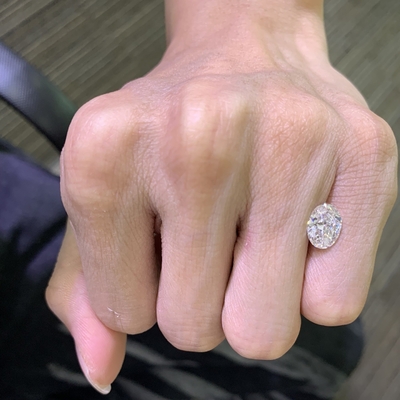 ซื้อ 2.06ct หนังแล็บ ทําจากเพชร ตัดโอวาล CVD F สี VS2 ความชัดเจน EX VG N online manufacture