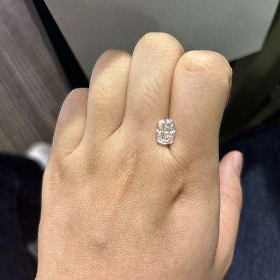 ซื้อ 2.28CT คูชั่นยาวตัดห้องปฏิบัติการ เพชรใหญ่ VS1 ความชัดเจน F สี online manufacture