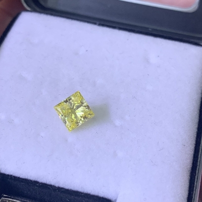 ซื้อ 1.37CT แฟนซี Intense Yellow VVS1 EX VG CVD Lab ทําเพชร Princess Cut IGI รับรอง online manufacture