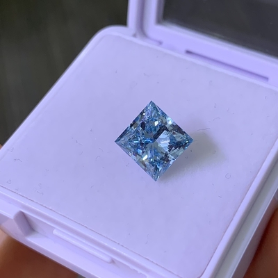 ซื้อ 3.22CT แฟนซี อินเทนซ์ บลู VS2 2EX CVD ห้องปฏิบัติการโต Diamond Princess Cut online manufacture