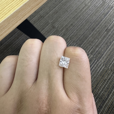 ซื้อ 2.06CT F VS2 EX VG CVD หนังสือแล็บผลิตเพชร Princess Brilliant Cut online manufacture