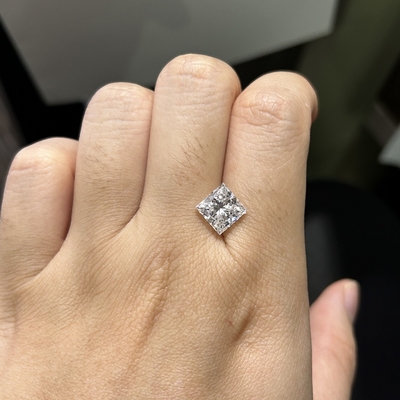 ซื้อ 3.09CT D สี VS1 ความชัดเจน EX VG CVD Princess Lab เพชรที่เติบโต online manufacture