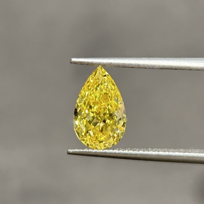 ซื้อ 1.66ct VVS2 แคนารีที่เติบโตในห้องปฏิบัติการ เพชร CVD HPHT Fancy VIVID Yellow online manufacture