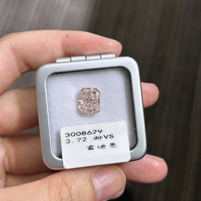 ซื้อ 3.72ct CVD สีชมพูหรู ห้องปฏิบัติการเพชรเจริญรุ่งเรืองตัด VS ความชัดเจน online manufacture