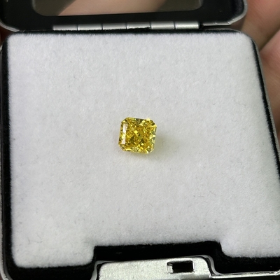 ซื้อ 1.56ct เพชรสีเหลืองสังเคราะห์ HPHT เพชรที่เพาะเลี้ยงในห้องปฏิบัติการ เพชรสีเหลืองสดใส SI2 2VG N IGI online manufacture