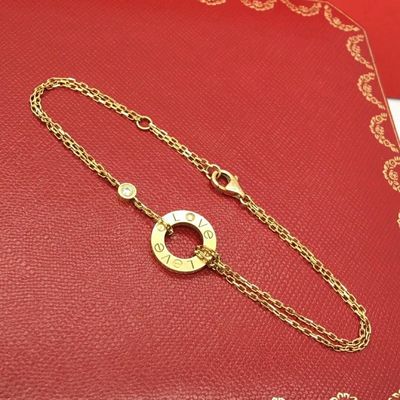 ซื้อ สร้อยข้อมือทองแท้ 18 คาราต์ สี GH VS ความชัดเจน ขนาด 7 