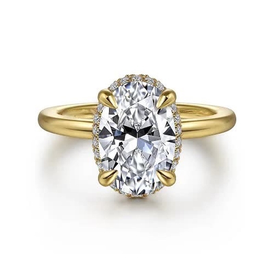 ซื้อ 18K 14K 10K เนื้อทองคําแท้ เครื่องประดับที่กําหนดเอง 3 คาราต์ Def Vvs ความใส Cvd ลายโอวาลตัดห้องปฏิบัติการเพชรโต Halo แหวน For Sale online manufacture