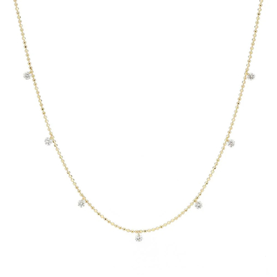 ซื้อ 18K 14K 10K เนื้อทองเหลืองแท้ สร้อยคอบีเซลตัดกลม พร้อมเพชรที่เพาะขึ้นมาในห้องปฏิบัติการ online manufacture