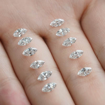 1.5x3.3-4.8x9.5mm 0.01 ถึง 0.68ct เพชรธรรมชาติเพชรผสมสีขาว รูป DEF สี VVS ความชัดเจน