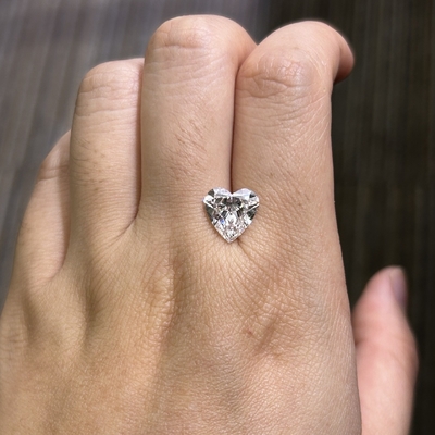 3.39ct VS1 F เพชรสังเคราะห์ เพชรแล็บ เพชรหัวใจ