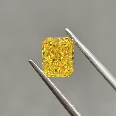 1.27ct VS1 2EX N IGI สีเหลือง ห้องปฏิบัติการเพชรเจริญเจริญเพชรเรเดียนท์ตัด HPHT