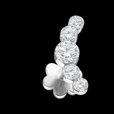 Lab Diamond Wedding Band VVS Clarity HPHT รอบตัด Lab พวงแหวนเพชรที่เติบโต